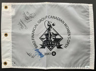 2005 PGA Tour Pin Flag Golf Autographed By Paula Creamer Natalie Gulbis JSA COA