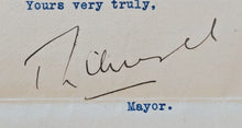 Load image into Gallery viewer, 1912 City of Toronto Letterhead Typed Letter Signed By Mayor Thomas L. Church
