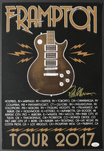 Load image into Gallery viewer, 2017 Peter Frampton Signed Concert Tour Poster Autographed Rock Music JSA COA
