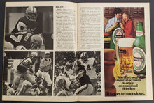 Load image into Gallery viewer, 1974 CFL Program Football BC Lions vs Hamilton Tiger Cats Ivor Wynn Stadium
