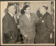 Type 1 Photo Hockey Hall of Famers Art Ross Wes Adams with Baldy Cotton NHL VTG