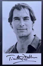 Load image into Gallery viewer, Timothy Dalton Autographed Photo Signed + Bonus Rocketeer Card Movie Star
