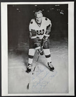 C1970s Gordie Howe Autographed Signed WHA Hartford Whalers Photo Vintage Hockey