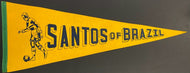 Vintage Santos FC Of Brazil Soccer Football Pennant Brasileirao Pele Neymar