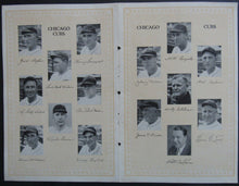 Load image into Gallery viewer, 1929 World Series Lineup Page From Wrigley Field Program Philadelphia vs Chicago
