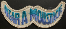 Load image into Gallery viewer, 1920's Vintage Canadian Dairy Assoc. Wear A Moustache Milk Patch Rare Crest
