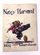 1937 College Football Program Harvard vs Navy Municipal Stadium Baltimore Vtg