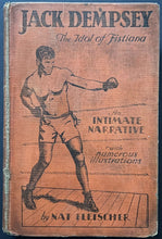 Load image into Gallery viewer, 1929 1st Ed Jack Dempsey: The Idol of Fistiana Nate Fleischer HC Boxing Book
