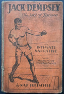 1929 1st Ed Jack Dempsey: The Idol of Fistiana Nate Fleischer HC Boxing Book