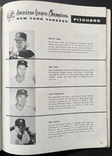 Load image into Gallery viewer, 1957 World Series MLB Baseball Program Milwaukee County Stadium Braves Yankees
