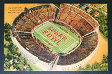 Load image into Gallery viewer, 1940s The Sugar Bowl Tulane University New Orleans Football  Postcard  Vintage
