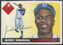 Load image into Gallery viewer, 1955 Topps Jackie Robinson #50 Brooklyn Dodgers MLB Card KSA VGA 4
