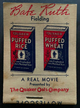 Load image into Gallery viewer, 1934 Babe Ruth Quaker Oats Moviescope Premium Booklet Vintage Baseball Yankees
