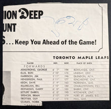 Load image into Gallery viewer, Toronto Maple Leafs Multi Signed Cut Keon+Eagleson+Ley+Sanderson+Harrison NHL
