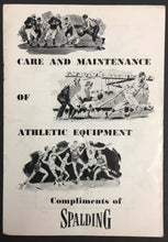 Load image into Gallery viewer, 1940s Spalding Vtg Athletic Equipment Sports Publication Book Football Baseball
