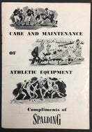 1940s Spalding Vtg Athletic Equipment Sports Publication Book Football Baseball