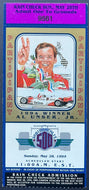 1995 Indy 500 Ticket + Parking Pass Indianapolis Motor Speedway Al Unser Jr.