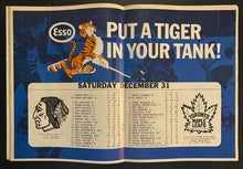 Load image into Gallery viewer, 1966 NHL Hockey Game Program Toronto Maple Leafs Chicago Blackhawks Gardens
