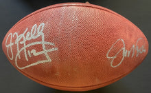 Load image into Gallery viewer, Joe Montana + Jim Kelly Autographed Signed Duke Wilson NFL Football Fanatics
