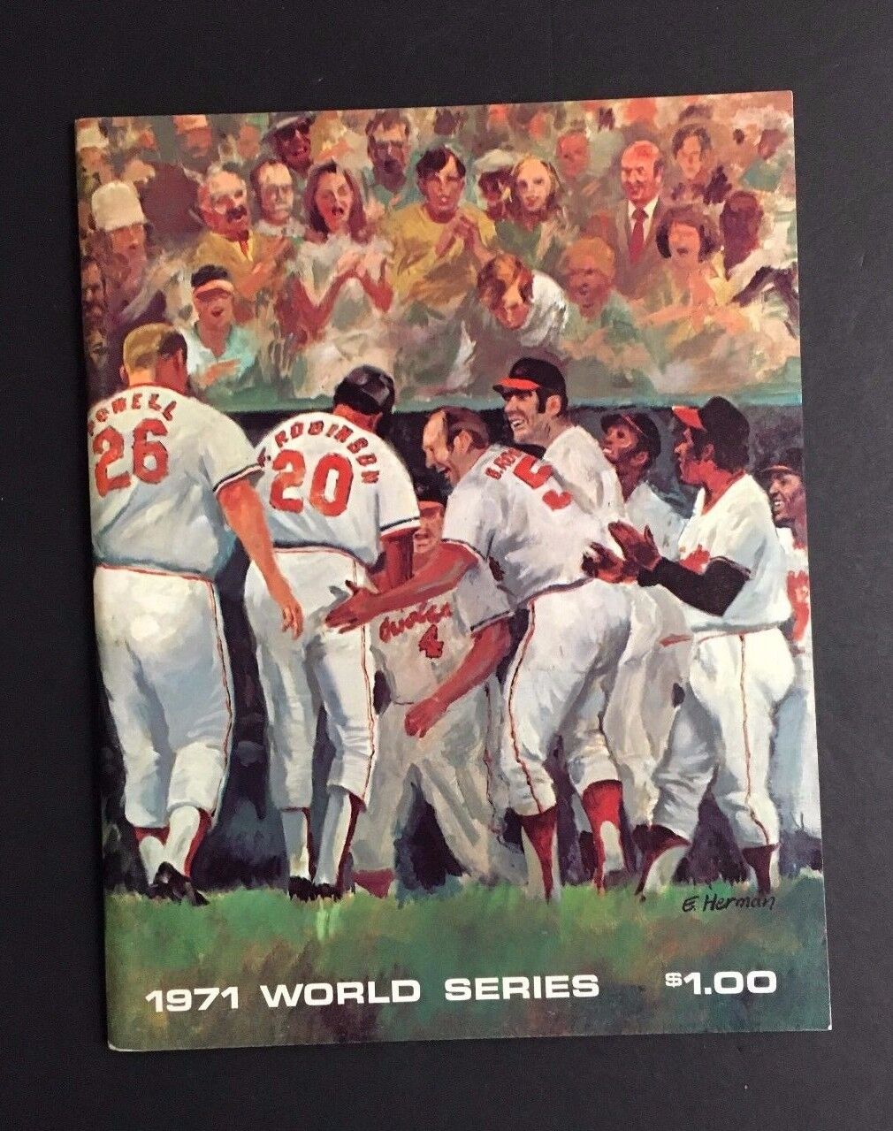 1971 World Series Baseball Program Orioles Vs Pirates Memorial Stadium Vintage