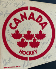 Load image into Gallery viewer, 1981 Signed IIHF World Championships Team Canada Pennant Autographed Don Cherry
