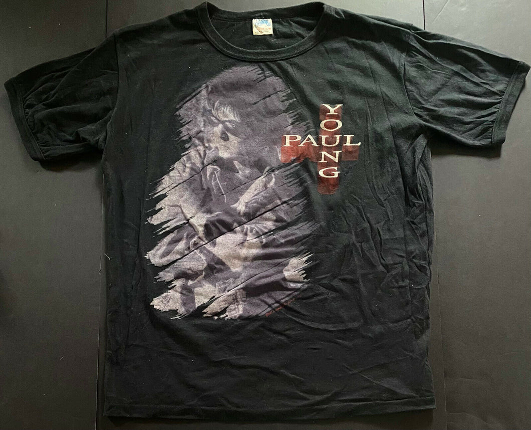 1987 Paul Young 9 Flew Over The Cuckoo’s Nest Tour Concert T-Shirt X Large