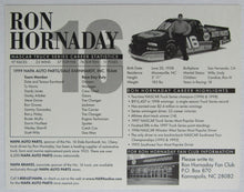Load image into Gallery viewer, 1998 Ron Hornaday Autographed Team Promo Photo - NASCAR Truck Series Champion
