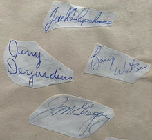 Load image into Gallery viewer, 1964 Vintage Signed OHA Toronto Marlboros Autographs Jim Greogry Brit Selby
