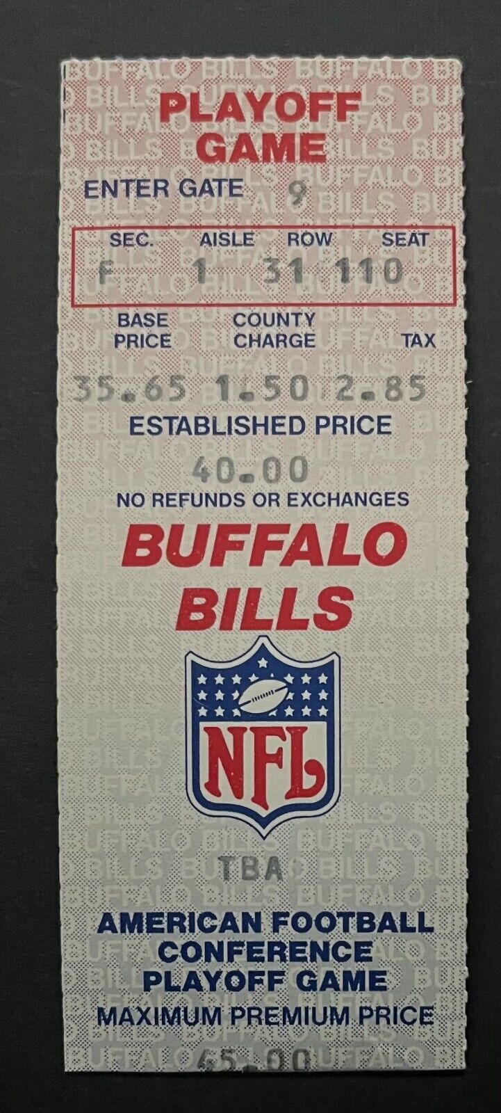 1996 Don Shula's Last Game Ticket + Newspaper Clip Miami Dolphins Buffalo Bills
