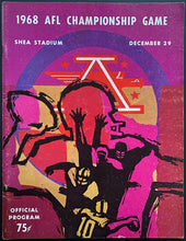 Load image into Gallery viewer, 1968 AFL Championship Game Program New York Jets Oakland Raiders NFL Football
