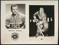 Vintage Montreal Canadiens Team Issued Photo NHL Hockey HOFer Maurice Richard