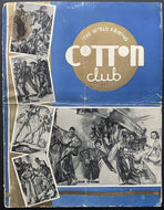 1930's Cotton Club Menu Autographed Cab Calloway Signed Back JSA COA