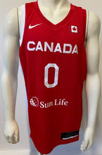Load image into Gallery viewer, Lu Dort Autographed Team Canada Nike Olympic Basketball Jersey Signed CBF LOA
