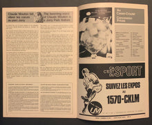 Load image into Gallery viewer, 1970 Jarry Park Montreal Expos 2nd Season Last Home Game Baseball Program
