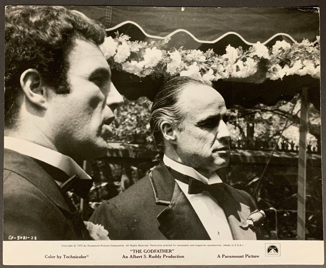 1972 The Godfather Marlon Brando Studio Photo Famous Wedding Scene Don Corleone