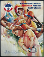 1980 American Airlines Celebrity Golf Classic Program Baseball Football HofFers