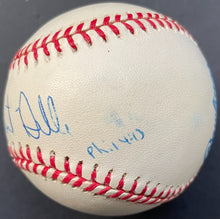 Load image into Gallery viewer, Albert Belle Signed Gene Budig Official MLB Baseball Autographed JSA Indians
