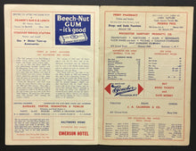 Load image into Gallery viewer, 1947 International League Baseball Program Rochester vs Toronto Maple Leafs IL
