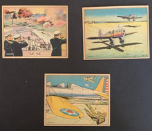 Load image into Gallery viewer, 1941 Uncle Sam National Defence Trading Cards x6 R157 Gum Inc Vintage WWII
