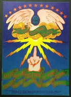 Original 1968 Avalon Ballroom Family Dog Postcard The Electric Flag The Fugs