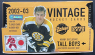 2002-03 Upper Deck Vintage Hockey Cards Open Hobby Box x18 Sealed Packs NHL