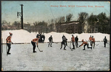 Load image into Gallery viewer, 1900 McGill Hockey Unposted Postcard Vintage Post Card Montreal University
