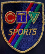 1980's Canadian Television CTV Sports Patch Vintage Crest