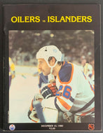 1980 Edmonton Oilers vs New York Islanders NHL Hockey Program Wayne Gretzky