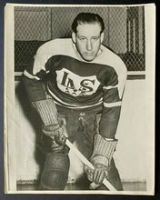 Load image into Gallery viewer, 1940 NHL Hockey Type 1 Photo Lakeshore Blue Devils Lex Cook Vintage Allan Cup
