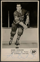 Load image into Gallery viewer, 1960 Henri Richard Autographed British Petroleum Postcard Signed Rare BP Vintage
