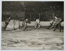 Load image into Gallery viewer, 1940s Vintage NHL Hockey Game Photo Toronto Maple Leafs vs New York Rangers 7x10
