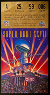 1993 NFL Football Super Bowl XXVII Vtg Ticket Dallas Cowboys Beat Buffalo Bills