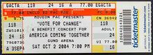 Load image into Gallery viewer, 2004 Vote For Change Full Concert Ticket Cleveland Gund Arena Bruce Springsteen

