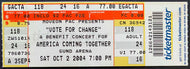 2004 Vote For Change Full Concert Ticket Cleveland Gund Arena Bruce Springsteen